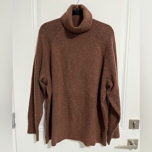NWT - Frank & Oak Women’s Oversized Wool Blended  Turtleneck Sweater - Size XL